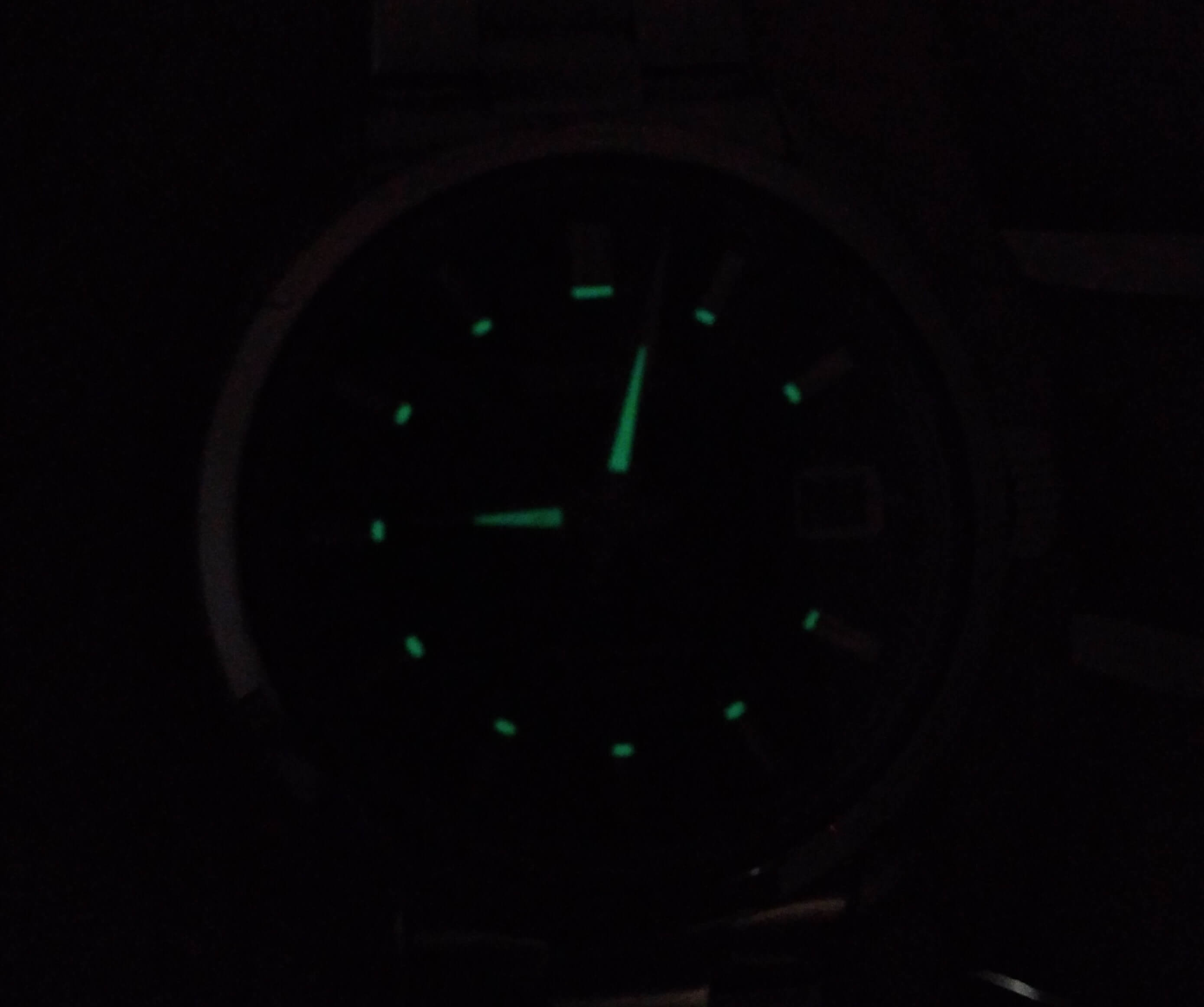 Seiko SARB033 lume