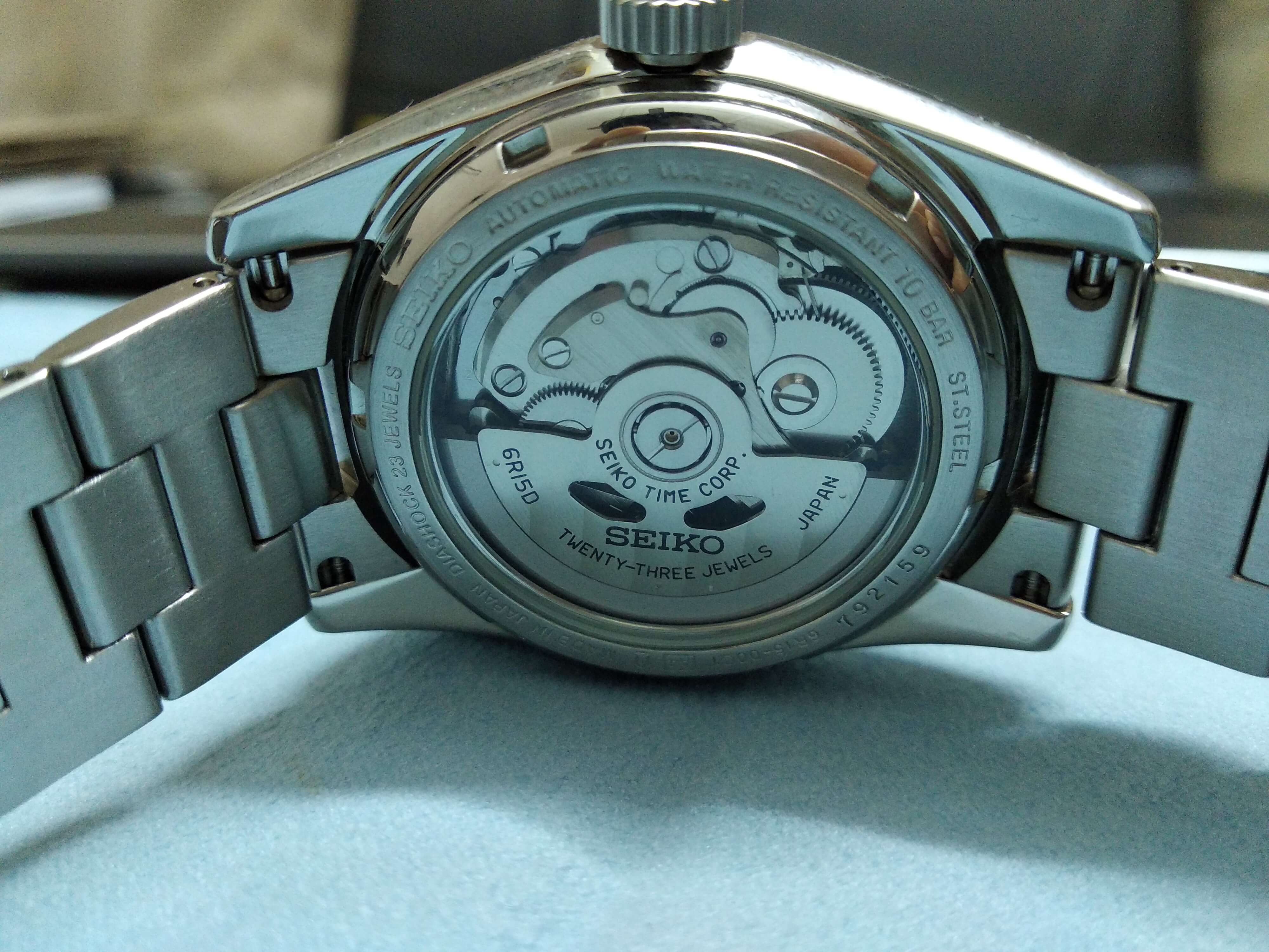 Seiko SARB033 open caseback