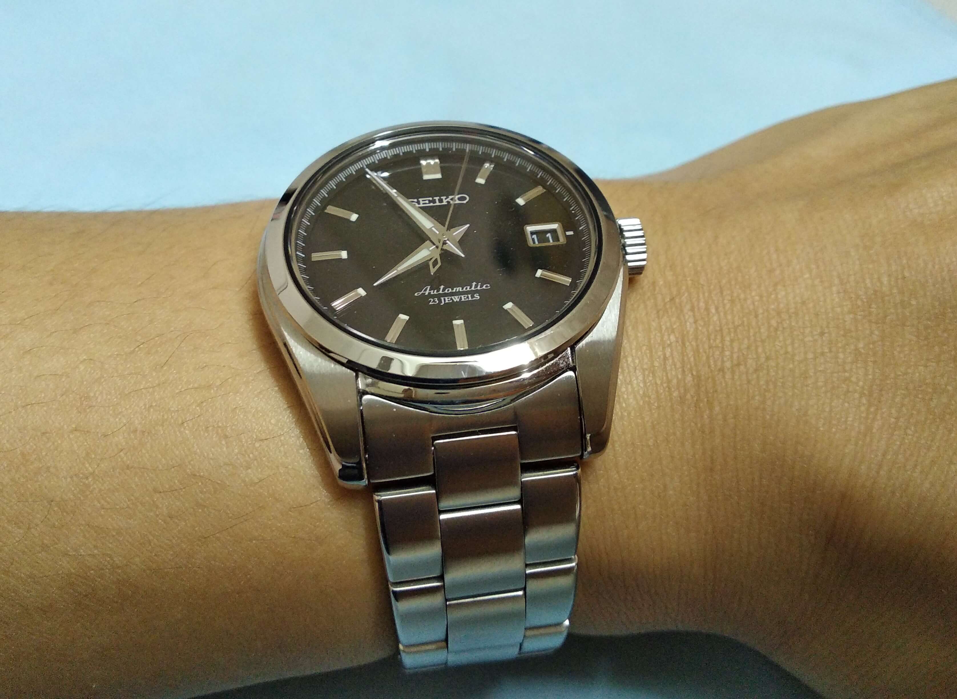 Seiko SARB033 worn hand