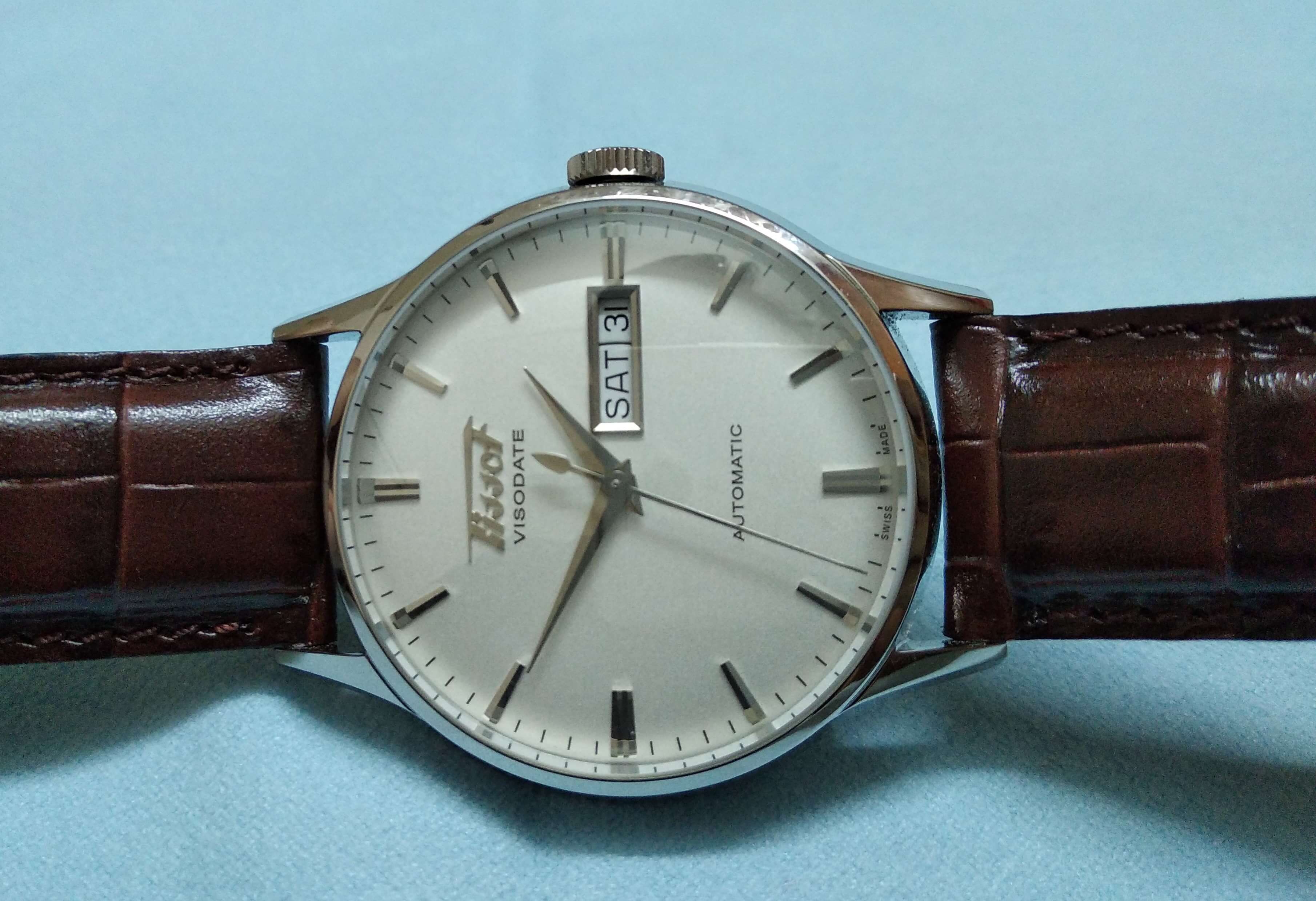 Tissot Visodate white dial