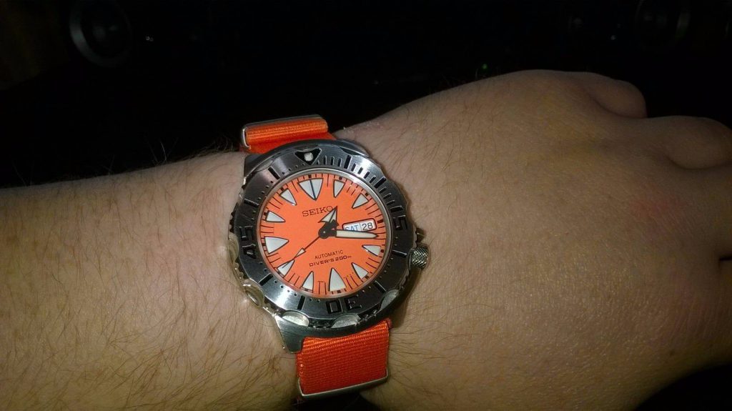 Seiko Orange Monster Nato