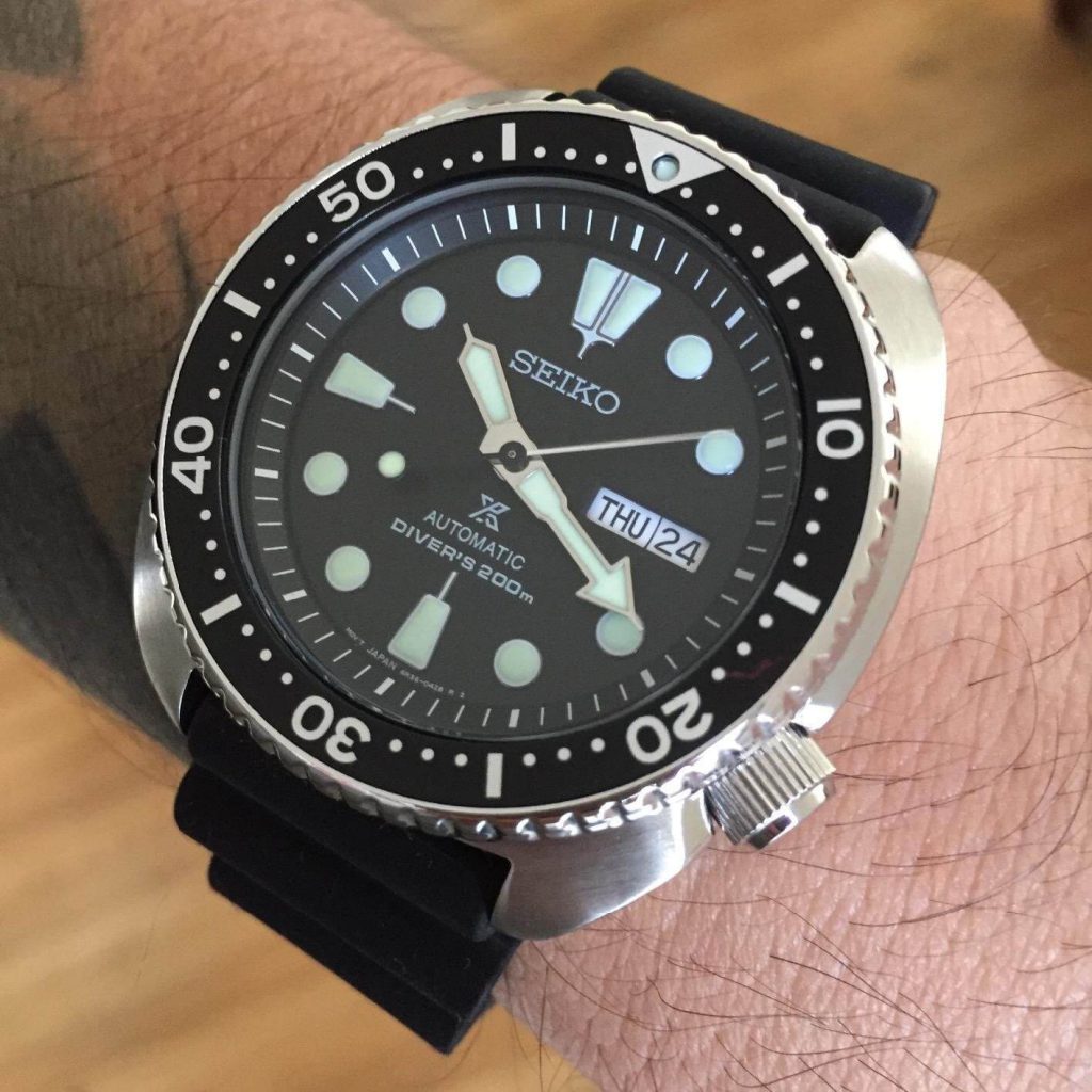 Seiko SRP777 on hand