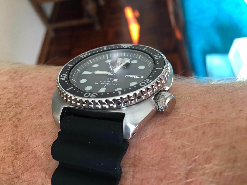 Seiko SRP777 on hand side