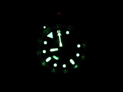 seiko skx007 lume shot