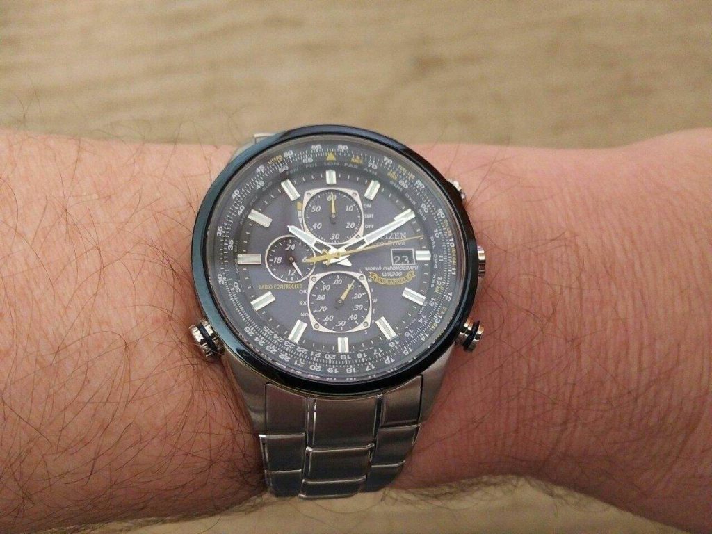 Citizen blue angels world chronograph atomic timekeeping discount watch