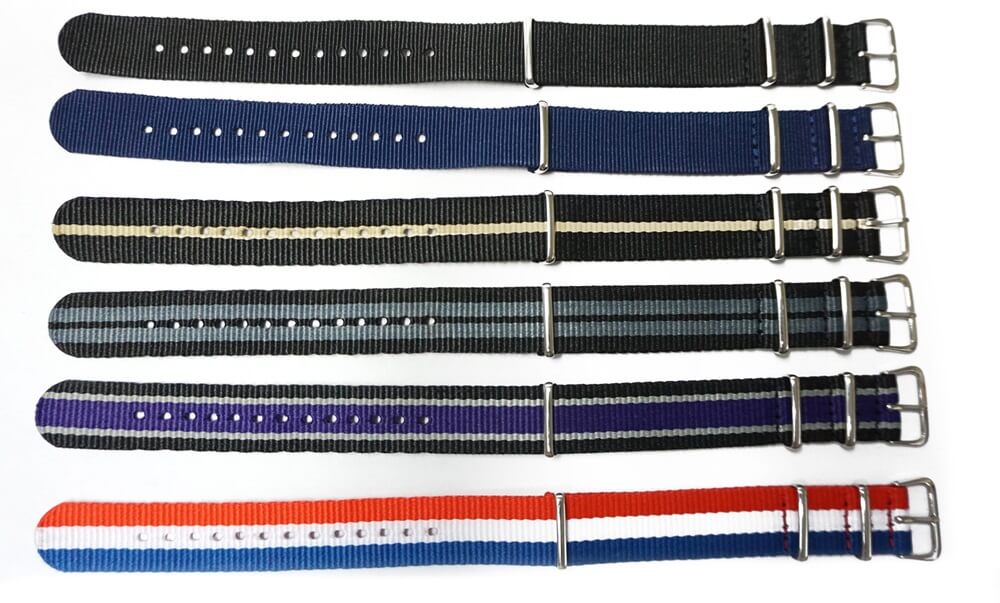 colorful nylon nato strap