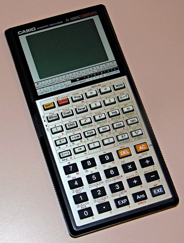 Handheld scientific calculator