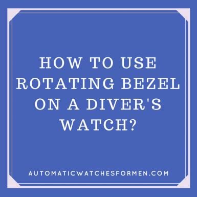 How To Use Rotating Bezel On A Divers Watch