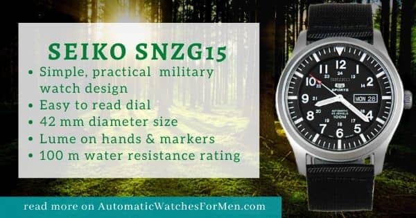 Seiko SNZG15 Review