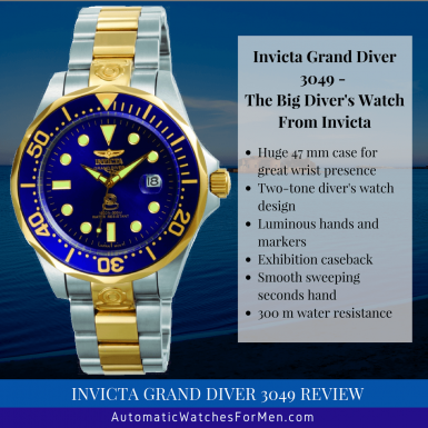 Invicta Grand Diver 3049 Review